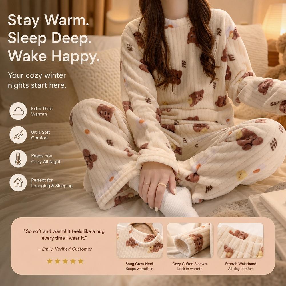 Piżama damska, koralowy polar, – Corduroy Pant Warm recenzja i cena