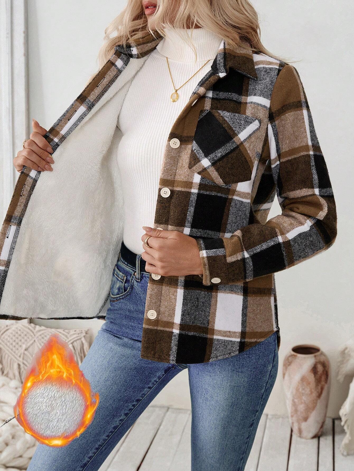 Damska koszulowa kurtka w krat – Flannel Shirt Lined recenzja i cena